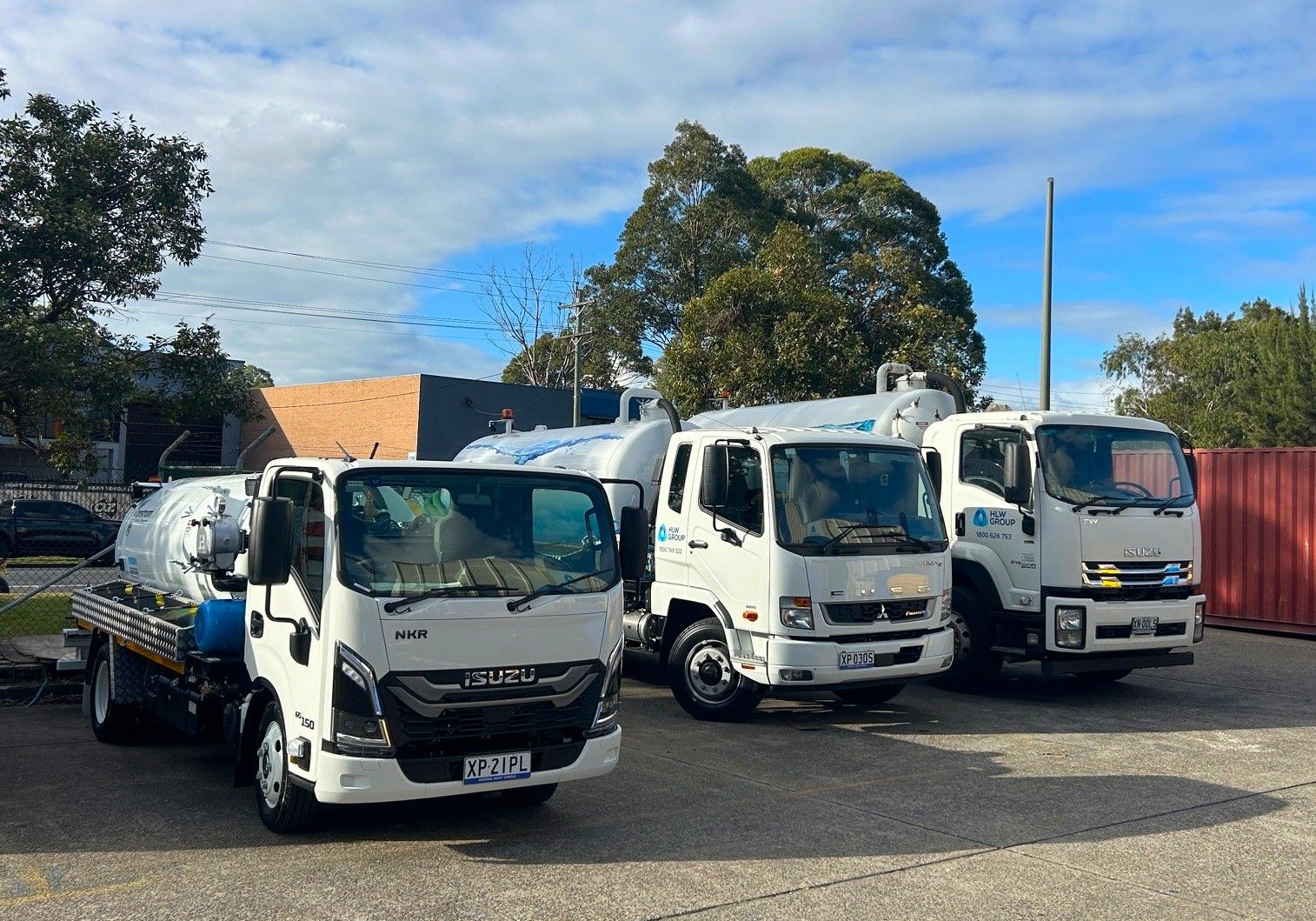 HLW Group fleet of greasy waste collection vehicles