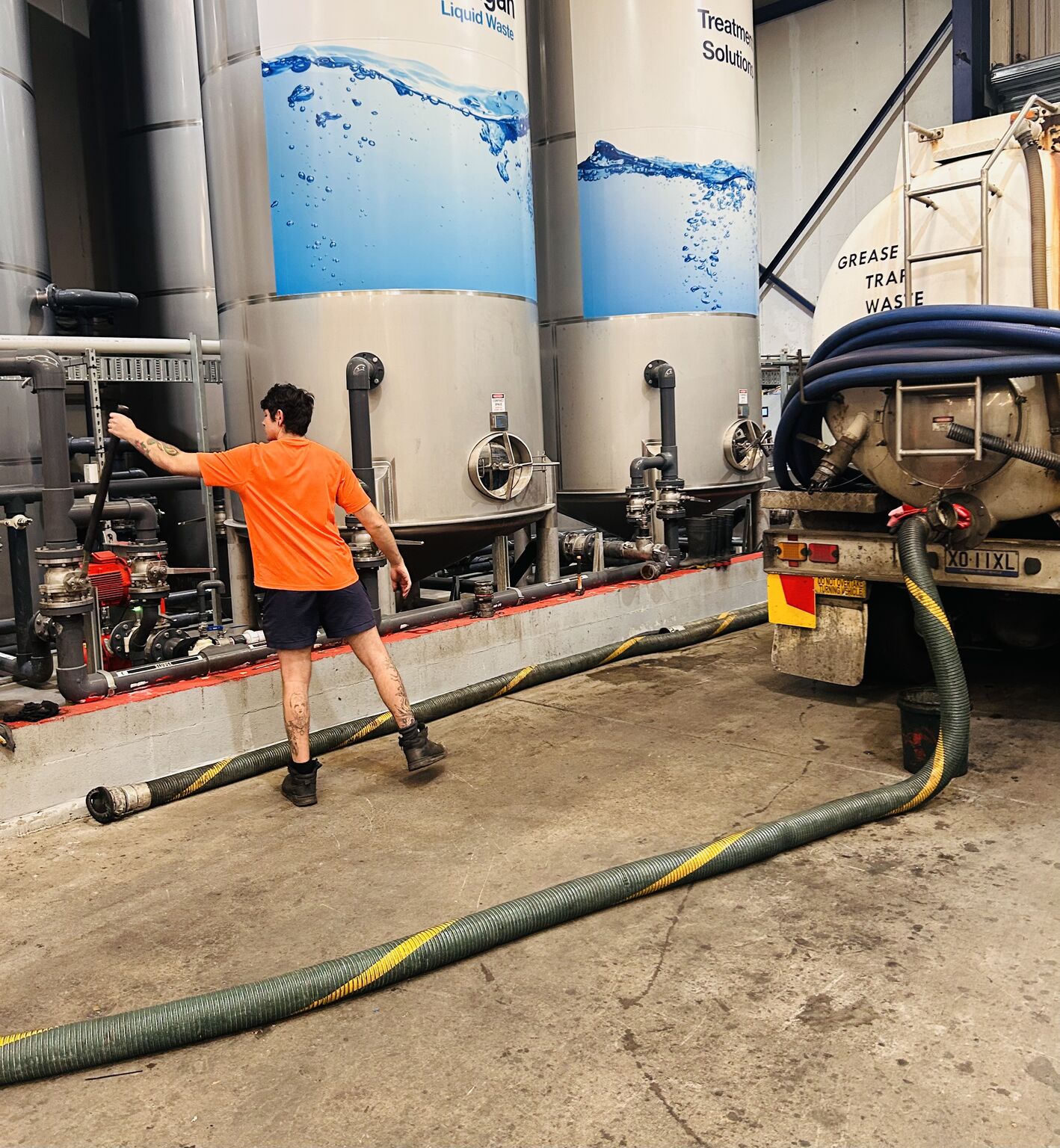 State-of-the-art greasy waste treatment plant